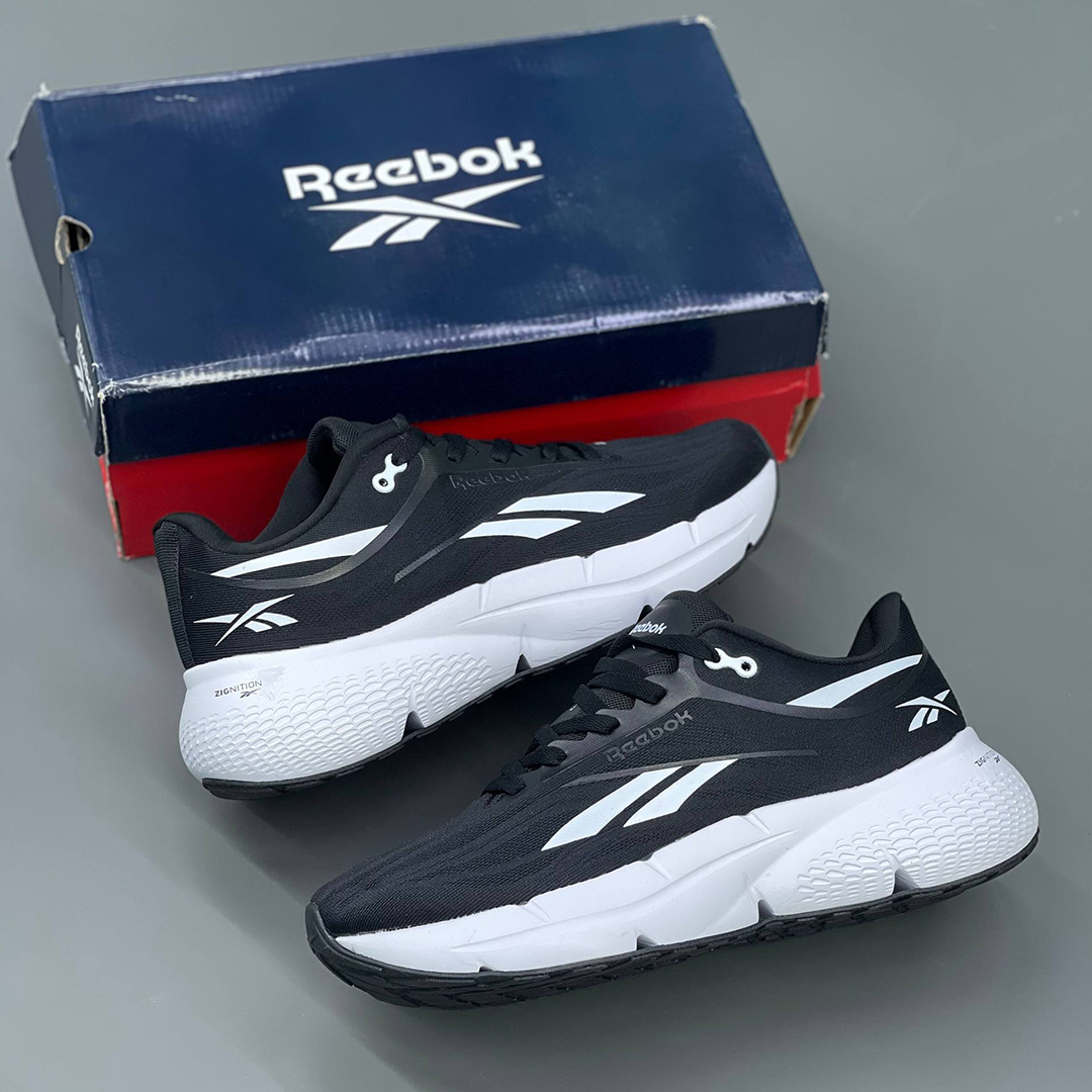 ریباک زیگنیشن خاکستری مشکی سفید Reebok Zignition Black White