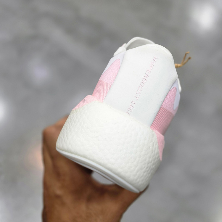 آدیداس هایپر بوست سفید صورتی adidas Hyper Boost Edge Off White Clear Pink KJ0392
