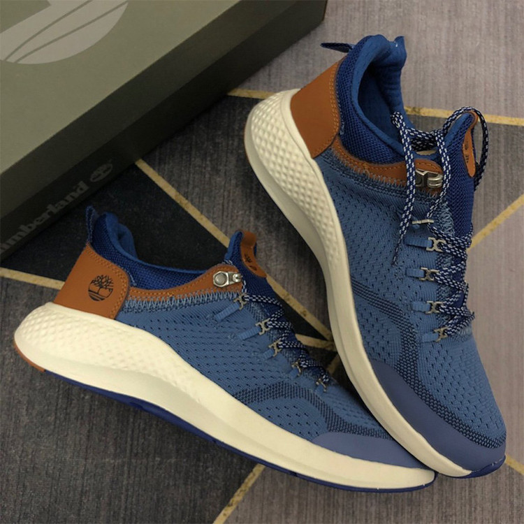 کفش راحتی مردانه تیمبرلند فلایروم آبی قهوه ای TIMBERLAND MEN FLYROAM
