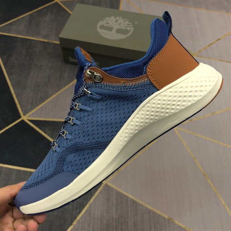 کفش راحتی مردانه تیمبرلند فلایروم آبی قهوه ای TIMBERLAND MEN FLYROAM