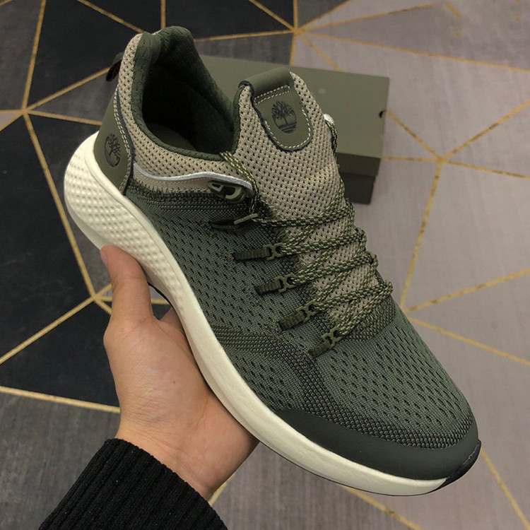 کفش راحتی مردانه تیمبرلند فلایروم سبز زیتونی TIMBERLAND MEN FLYROAM