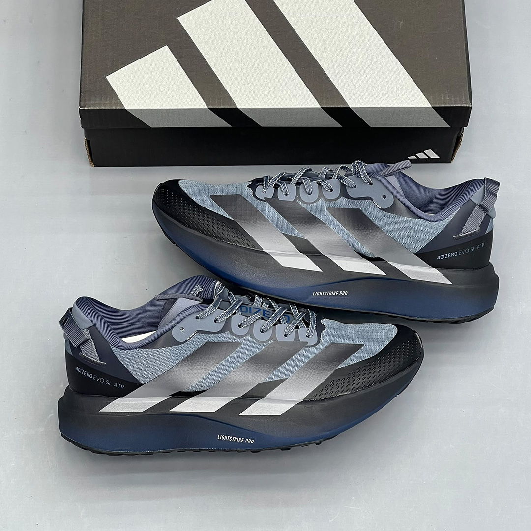 آدیداس آدیزیرو ایوو اس‌ال ای‌تی‌آر مشکی خاکستری آبی adidas Adizero Evo SL ATR