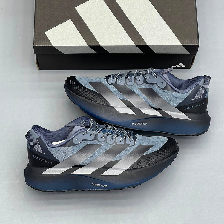 آدیداس آدیزیرو ایوو اسال ایتیآر مشکی خاکستری آبی adidas Adizero Evo SL ATR