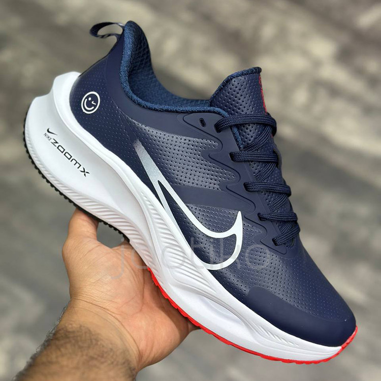 کفش نایک زوم ایکس اسمایلی چرم سرمهای سفید Nike Zoom X Smiley