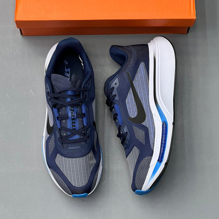 نایک پگاسوس پلاس سرمهای مشکی آبی سفید Nike Pegasus Plus 2