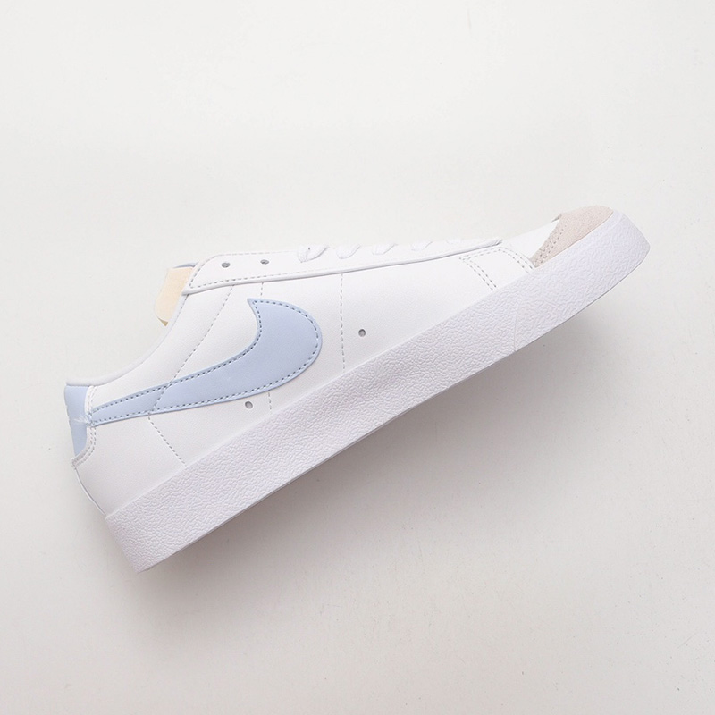 کفش نایک بلیزر وینتج سفید آبی روشن Nike Blazer Low 77 Vintage