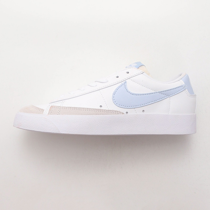 کفش نایک بلیزر وینتج سفید آبی روشن Nike Blazer Low 77 Vintage