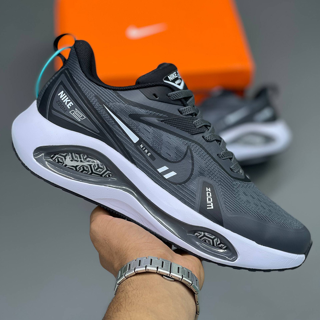 نایک وین فلو زوم طوسی سفید Nike Winflo Zoom 2