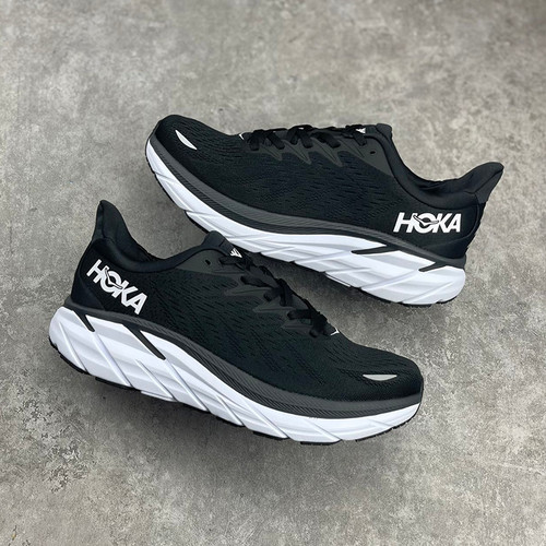 کفش هوکا کلیفتون 8 مشکی سفید Hoka Clifton 8