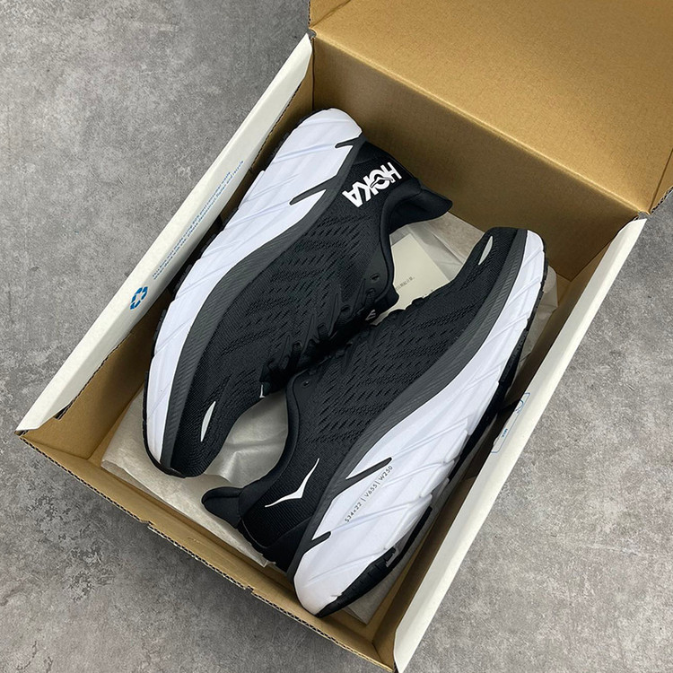 کفش هوکا کلیفتون 8 مشکی سفید Hoka Clifton 8