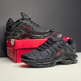 نایک تی ان ایرمکس مشکی لوگو قرمز Nike TN Air Max Plus