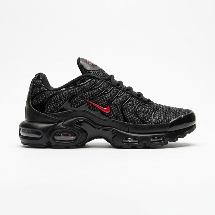 نایک تی ان ایرمکس مشکی لوگو قرمز Nike TN Air Max Plus