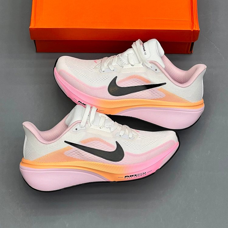 نایک ایر زوم پگاسوس صورتی سفید نارنجی Nike Air Zoom Pegasus 42
