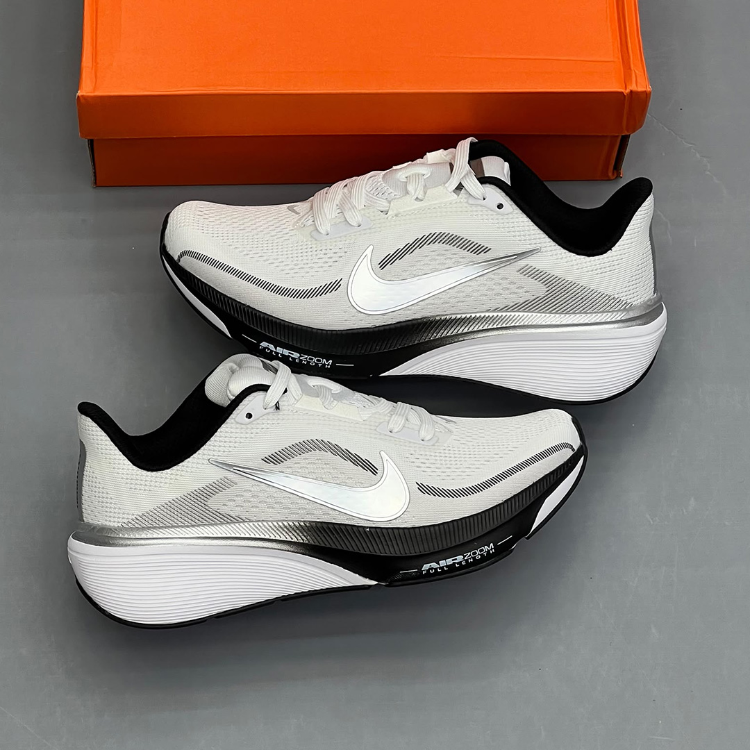 نایک ایر زوم پگاسوس سفید سیلور مشکی Nike Air Zoom Pegasus 42