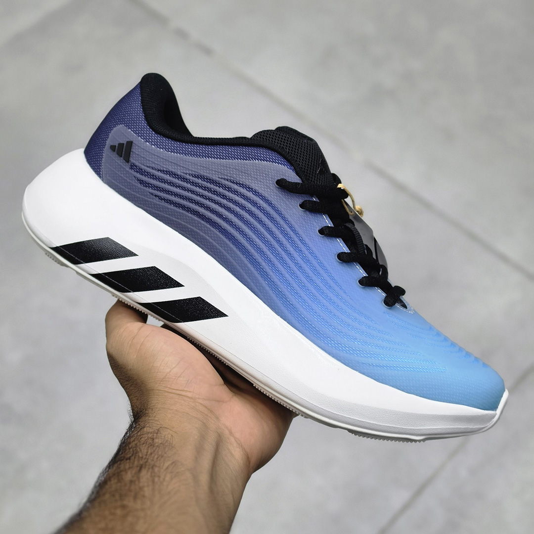 آدیداس هایپر بوست پیورچیل گرادینت آبی مشکی سفید adidas Hyper Boost Purechill